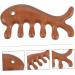 Frcolor Fish-Shaped Massage Comb - Gua Sha Facial Tool & Wooden Ridge Scalp Massager for Hair Care | Best International Shipping - Buy Online on GoSupps.com