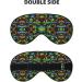 Double-Sided Tie-Dye Pot Leaf Eye Mask | Unisex Sleep Shade & Cover for Comfortable Nights - Buy Online on GoSupps.com