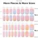 NAILOG Semi Cured Gel Nail Strips 34 pcs Salon-Quality Gel Nail Stickers Long Lasting Nail Wraps for Women with Soft Gel Finish Daydream - Buy Online on GoSupps.com