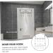 Alipis 2pcs Door Hook Wall Mounted Clothes Hanger Door Coat Hanger Punching Hanger Kitchen Door Drawer - Buy Online on GoSupps.com