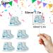 Snowflake Ice Skate Theme Happy Birthday Cupcake Toppers 18-PC Set - This is a great ice skating themed birthday party baby shower party or retro skating party decoration - SugarGera (Blue) - Buy Online on GoSupps.com