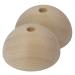 ALPIDEX 2 pieces wooden hemispheres climbing holds Campus Sloper in different sizes Campussloper hemispheres real wood smooth 13.0 cm