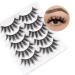 Shop 3D Dramatic False Eyelashes - 5 Pairs of Fluffy Voluminous Reusable Strip Lashes | Glowing Win - Buy Online on GoSupps.com