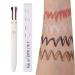 4 in 1 Makeup - Multi-Use Portable Brow Contour Smooth to Glide and Compact for Travel Comes with Eyeliner Brow Lipliner and Highlighter Pochy White
