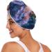 Glowing Jellyfish Hair Towel 2 Pack | Super Absorbent Quick Dry Hair Turbans for Women & Girls - Buy Online on GoSupps.com