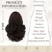 Sofeiyan 28cm Clip-In Ponytail Extension - Short Curly Wavy Synthetic Hair for Women - Dark Brown Ponytail Extension - Buy Online on GoSupps.com
