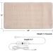 Ariliya XL Electric Heating Pad for Back Pain & Cramps Relief - 4 Heat Settings, 12 x 24, Beige - Buy Online on GoSupps.com