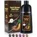 KAISASA Dark Brown Hair Dye Shampoo 3 in 1 para canas mujer for Gray Coverage Color Shampoo for Women/Men Instant Herbal Ingredients - Long Lasting 500ML