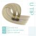 Youngsee Real Hair Extensions - Ombre Bonding Extensions 35cm Remy Hair Dark Ash Blonde to Platinum Blonde Keratin Fusion U-Tip 50g #18/60A/60 - Buy Online on GoSupps.com