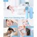 Jack&Rose Sonic Silicone Face Scrubber - Waterproof Electric Facial Cleansing Brush for Sensitive Skin - Inductive Charging Face Exfoliator (Sky Blue) - Buy Online on GoSupps.com