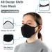 9 Pack Reusable Cloth Face Mask - 4D 4 Layer 100% Cotton Masks with Adjustable Ear Straps & Nose Wire for Women Men | Breathable & Washable - Buy Online on GoSupps.com