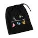 Miamica Travel Accessories, You Can Never Have Too Many Shoe Bag, Black