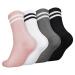 Apricitie 4 couples slippery socks women grip yoga socks 35-42 pilates socks anti-slip sports socks with nubs stopper socks grip socks for women women
