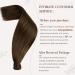 Buy Hetto Remy Brown Real Hair Ponytail Extensions - Dark Brown #4 100g 55 cm - Smooth & Natural Look - Buy Online on GoSupps.com