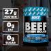 NXT Beef Protein Isolate 540g - High Protein Powder with Natural Amino Acids - Paleo Keto Friendly, Dairy and Gluten Free - Blue Raspberry Flavor - Buy Online on GoSupps.com