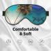 Caribbean Islands Adjustable Eye Mask - Soft Elastic Sleep Mask for Men & Women - Nighttime Comfort in Black - Buy Online on GoSupps.com
