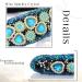 Flayem Rhinestone Headband Sparkly Crystal Headband Glitter Heart Paddle Wide Hairband Gorgeous Banquet Hair Hoop Accessories for Women and Girls (Blue Crystal) - Buy Online on GoSupps.com