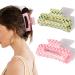 Checkered Hair Clip  Checkered Claw Clip  Large Hair Claw Clips for Thick Hair  2pcs Hair Clips for Women  Rectangle Claw Clip  4 Inch Big Hair Clips Y2K Fashion  90s Accessories for Women  Pink + Green Checkerboard Claw...
