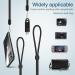 Adjustable Nylon Hand Wrist Strap Lanyard 6 Pack - 9.5 inch Keychain for Cell Phone, AirPods Pro, Camera, GoPro, USB Drive, Ski Glove - Black - Buy Online on GoSupps.com