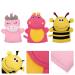 OSALADI 3Pcs Cartoon Baby Kids Bath Shower Gloves | Baby Bath Mitts | Cute Animal Bath Scrubber Sponge Mitts for Baby Toddler Kids Bath And Shower - Bee Hippopotamus Unicorn - Buy Online on GoSupps.com