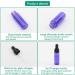 Rowiz 30 Pack 5ml Violet Glass Drip Bottles for Essential Oils Perfumes & Lotions with Pipettes & Black Caps - Pink & Purple Options - Buy Online on GoSupps.com