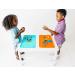 Large Premium Silicone Kids Suctioned Placemat - Sensory Montessori Inspired for Food, Snacks, Travel & Arts - Super Cyan - Buy Online on GoSupps.com
