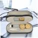 Portable 2-in-1 Glasses Case & Contact Lens Holder with Mirror | Oatipho Compact Organizer Set | Travel PU Leather 15.8x7.4cm - Buy Online on GoSupps.com