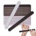 Nail file 100/180 20 pieces of nail files for gel nails grit washable File for gel nails reusable nail files natural nails nail file men and polishing nail (white black)