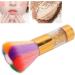 Verdant Touch Blush Brush Portable Colorful Makeup Brush Fluffy Blusher and Nail Art Dust Cleaning BrushGold - Buy Online on GoSupps.com