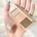 JUTQUT Highlighter Contour Palette 2-in-1 | Matte & Shimmer Face Makeup | Vegan Glow Finish with Brush - International Shipping - Buy Online on GoSupps.com