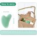 Natural Jade Gua Sha Facial Massage Tool 2 Pack - Green Stone Guasha Board for Face and Body - Scraping Massage Tool for SPA Therapy - Buy Online on GoSupps.com