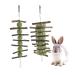 Bunny Chew Toy, Molar Apple Wood Stick, Animal Chew and Play to Improve Dental Health 2 Pieces.
