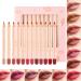 Zunishaone Long-lasting lip pencil - 12 creamy moisturizing shades precise application | Women's lipstick makeup set elegant gift idea for girlfriend mother aunt natural beauty