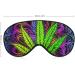 Psychedelic Weed Leaf Sleep Mask - Adjustable Eye Cover for Sleeping, Blocks Light - Men & Women - Buy Online on GoSupps.com