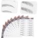  HONMEET 9 Sheets Sticker Imitation Eco Eyebrow Tattoo 4d Eyebrow Tattoos Stencils Transfer Stickers 3d Size Eyebrow Styling Stickers - Buy Online on GoSupps.com