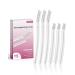 Dermaplane Razor for Women Face 15 Pcs Microblade Eyebrow Razors Multipurpose Dermaplaning Tool for Face 1 Count (Pack of 15) Transparent