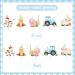 24 Pcs Farm Animal Cupcake Toppers Blue Cupcake Picks for Boys Animal Theme Barnyard Baby Shower Birthday Party Cake Decoration Supplies - Buy Online on GoSupps.com