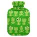 Hot water bottles with cover frogs hot water bags for pain relief period cramps feet and bed warmer 2 liters