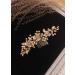 Kercisbeauty Gold Flower and Rhinestone Hair Comb for Wedding Brides Bridesmaid Crystal Head Pieces Collection for Women - Buy Online on GoSupps.com