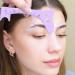 Eyebrow Drawing Guide Silicone Brow Mapping Template | Professional Eye Makeup Aid Tool Brow Positioning Ruler Makeup Guide Tool for Beginners Purple - Buy Online on GoSupps.com