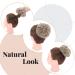 Silk-Co Hair Part with Rubber Band - Wavy Soft Dutt & Thickening Hair Extensions - 45g Ash Brown Messy Bun Updos - Buy Online on GoSupps.com