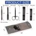 Manicure Pedicure Kit - 5 Piece Nail Clippers Set for Fingernails & Toenails - Best Care Tools for Men & Women with Travel Case (Gray/Black) - Buy Online on GoSupps.com