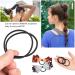 Pack of 100 Black Elastic Hair Ties - No Metal Perfect for Women Men Girls & Children - Worldwide Shipping - Buy Online on GoSupps.com