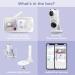 Hubble Connected Dual Camera Baby Monitor with AI Motion Tracking and Night Vision - 5 Screen, Remote Pan Tilt Zoom, Room Temperature Sensor - Buy Online on GoSupps.com