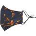 Navy Blue Flying Pheasants Face Mask - Washable Reusable 100% Cotton - International Shipping - Buy Online on GoSupps.com