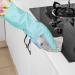 Rubber Latex Waterproof Dishwashing Gloves - 2 Pair Medium, Long Cuff, Flock Lining - Household Cleaning Gloves - Medium (Pack of 2) - Buy Online on GoSupps.com