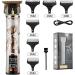 Razors LCD Electric Hair Clipper T9 - Rechargeable Professional Trimmer for Men | Vintage Design (Platinum Medusa - Buy Online on GoSupps.com