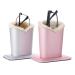 Bivisen Glasses Holder Modern Velvet Plush Lining PU Leather Eyeglass Holder Case Pink + Silver