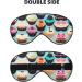 Colorful Cupcakes Print Double-Sided Eye Mask Soft and Light Blocking for Enhancing Sleep Quality - Buy Online on GoSupps.com