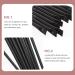 OHPHCALL 12Pcs eyeliner brush eye shadow brush angled eyebrow brush makeup eyeliner brush eyeliner 14.5x0.7x0.5cm Black - Buy Online on GoSupps.com